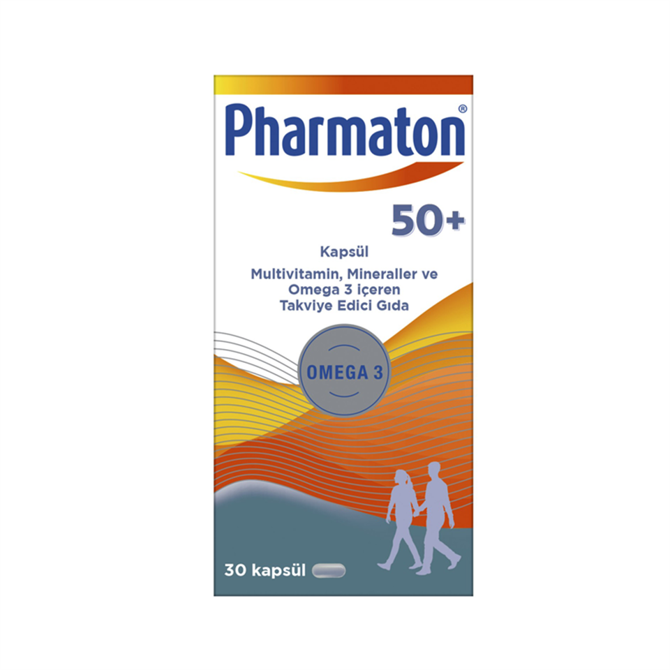 Pharmaton 50 Plus 30 Kapsül - Vitamin-Mineral - Pharmaton