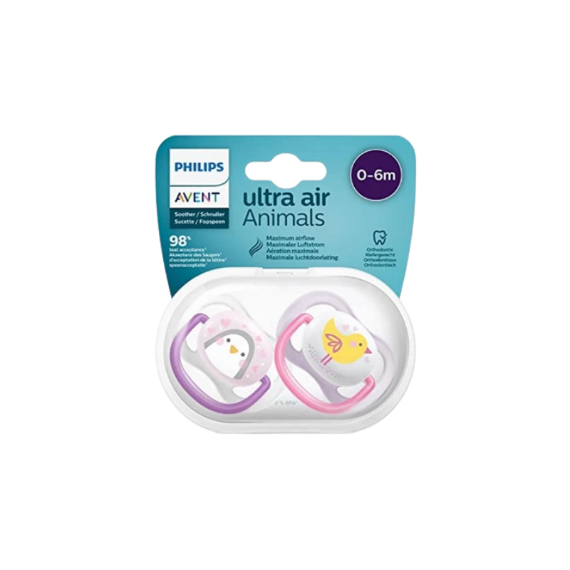 Philips Avent Ultra Air Animals 2'li Kız Emzik 0-6 ay - Yeni ürünler - Diğer
