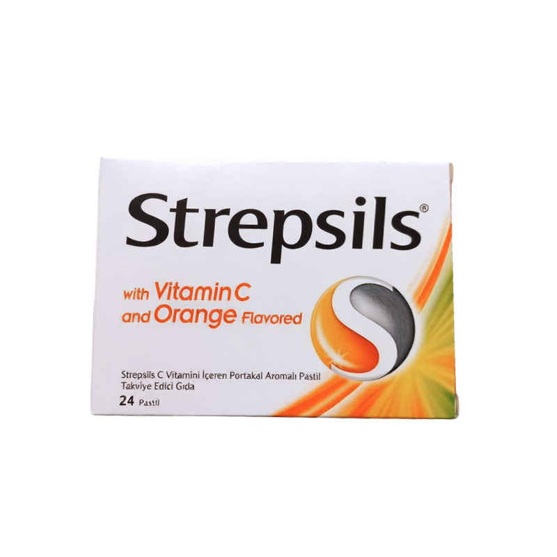 Strepsils C Vitaminli Portakal Aromalı 24 Pastil - Pastil - Strepsils