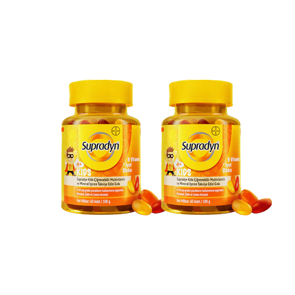 Supradyn Kids 9 Vitamin iyot Çinko 60 Draje x 2 - Yeni ürünler - Diğer