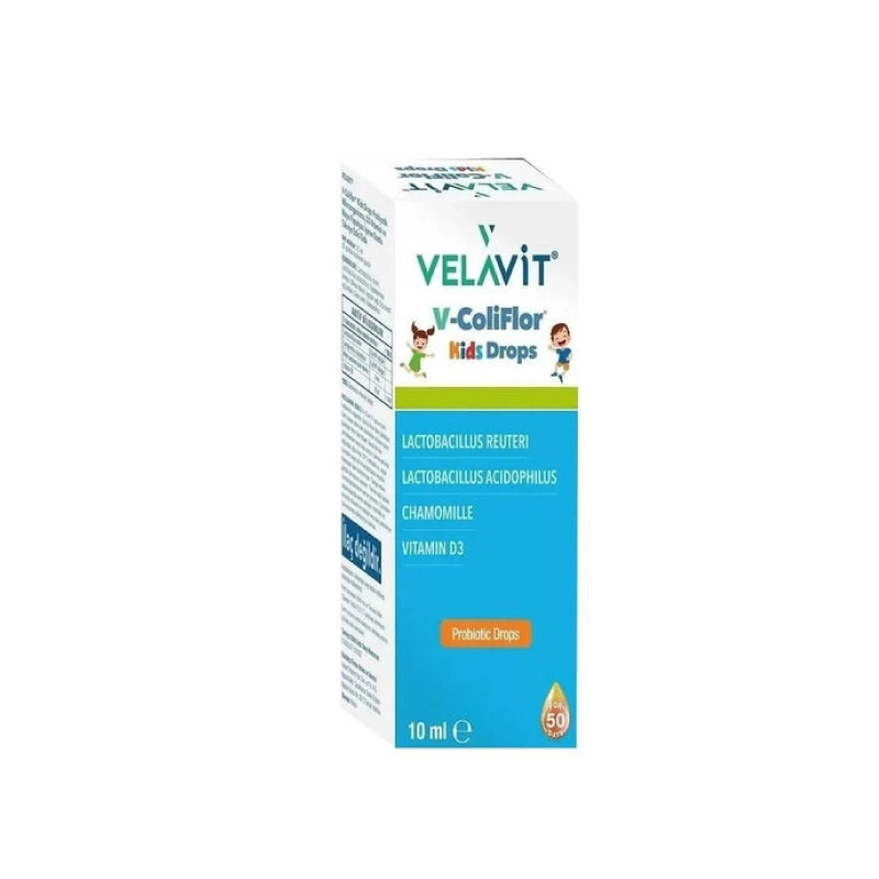 Velavit V- Coliflor Kids Drops 10 ml - Probiyotik - Velavit