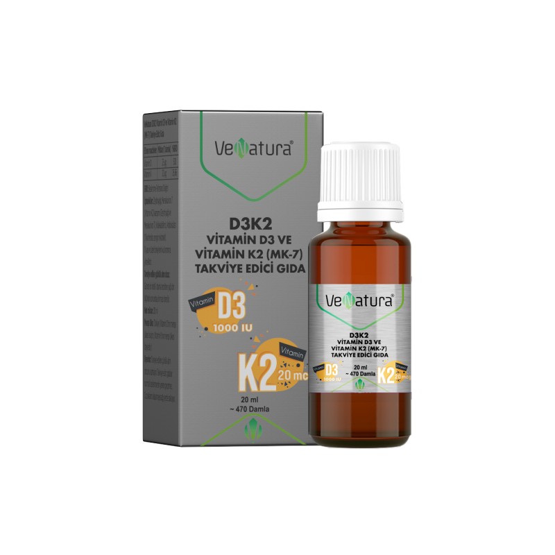 Venatura D3K2 Damla 20 ml - Vitamin-Mineral - Venatura