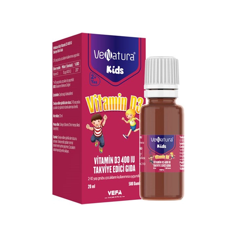 Venatura Kids Vitamin D3 400 IU 20 ml - Vitamin-Mineral - Venatura