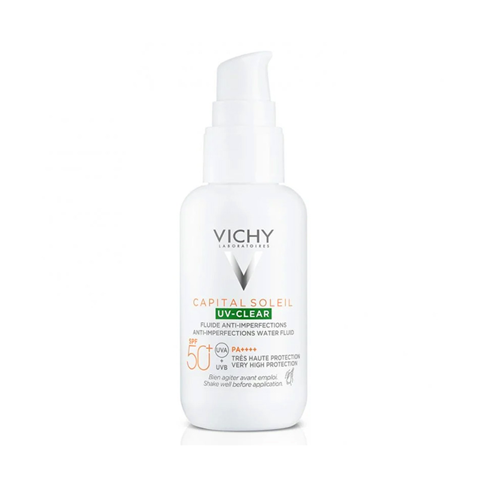 Vichy Capital Soleil Spf 50+ Uv Clear Güneş Koruyucu 40 ml - Yetişkin Güneş Koruyucu - Vichy