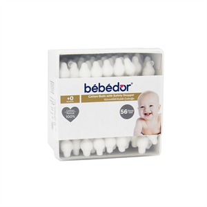 Bebedor Güvenlikli Kulak Çubuğu 56 Adet - Temizlik-Banyo - Bebedor