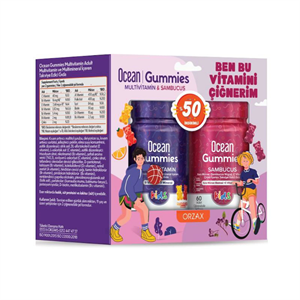 Ocean Gummies Multivitamin Kids 60 adet+ Sambucus Kids 60 adet İkili Paket - Yeni ürünler - Diğer