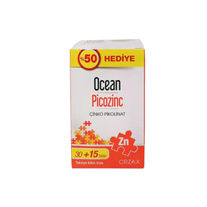 Ocean Picozinc 30+15 %50 Fazla 45 Tablet - Yeni ürünler - Diğer
