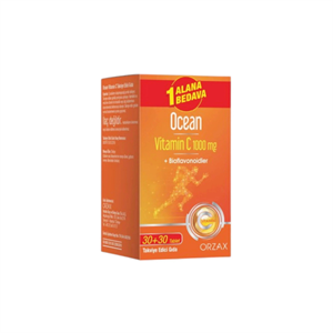 Ocean Vitamin C 1000 mg 30+30 Tablet 1 Alana 1 Bedava - Yeni ürünler - Diğer