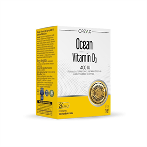 Ocean Vitamin D3 400 lU Sprey 20 ml - Vitamin-Mineral - Orzax