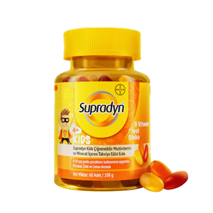 Supradyn Kids 9 Vitamin iyot Çinko 60 Adet - Vitamin-Mineral - Supradyn