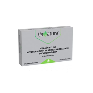 Venatura Vitamin B12 MA ( Metilkobolamin ve Adenozilkobalamin) 30 Tablet - Yeni ürünler - Diğer