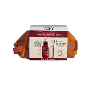 Vichy Liftactiv Collagen Specialist 16 Bonding Serum + Capital Soleil SPF50+ Güneş Kremi Çantalı Set - Yüz Serum - Vichy