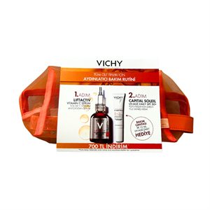 Vichy Liftactiv Vitamin C Serum + Capital Soleil SPF50+ Güneş Kremi Çanta Set - Yeni ürünler - Diğer