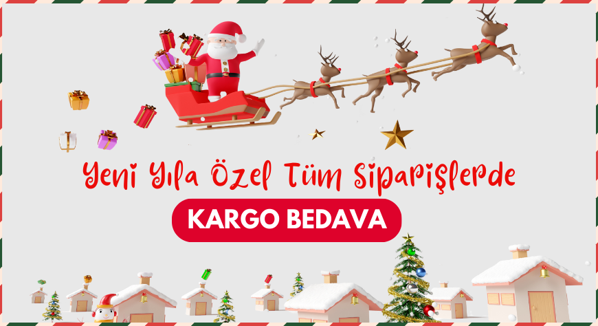 Tüm Siparişlerde Kargo Bedava