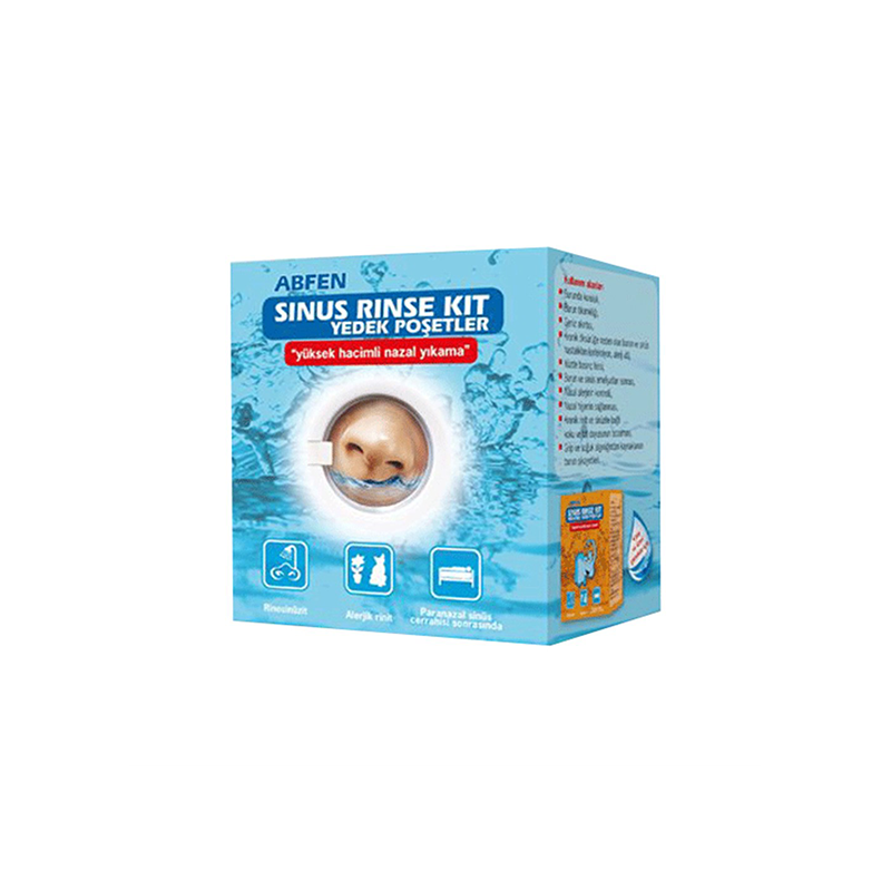 Abfen Sinus Rinse Kit 50 Yedek Poşet - Burun Sağlığı - Abfen