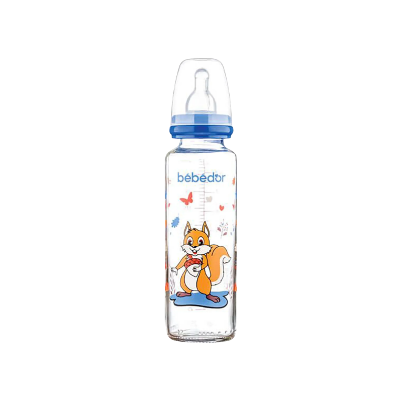Bebedor Dar Ağızlı Cam Biberon Orta Akış 250ml K31302 - Yeni ürünler - Diğer