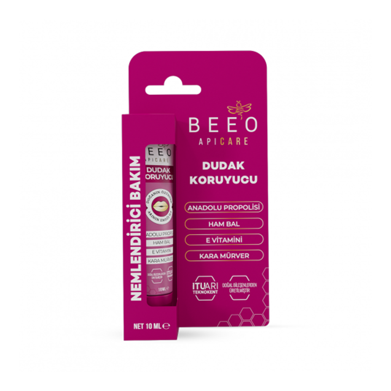 Beeo Dudak Koruyucu Nemlendirici Bakım K.Mürver 10 ml - Dudak Ürünleri - Beeo