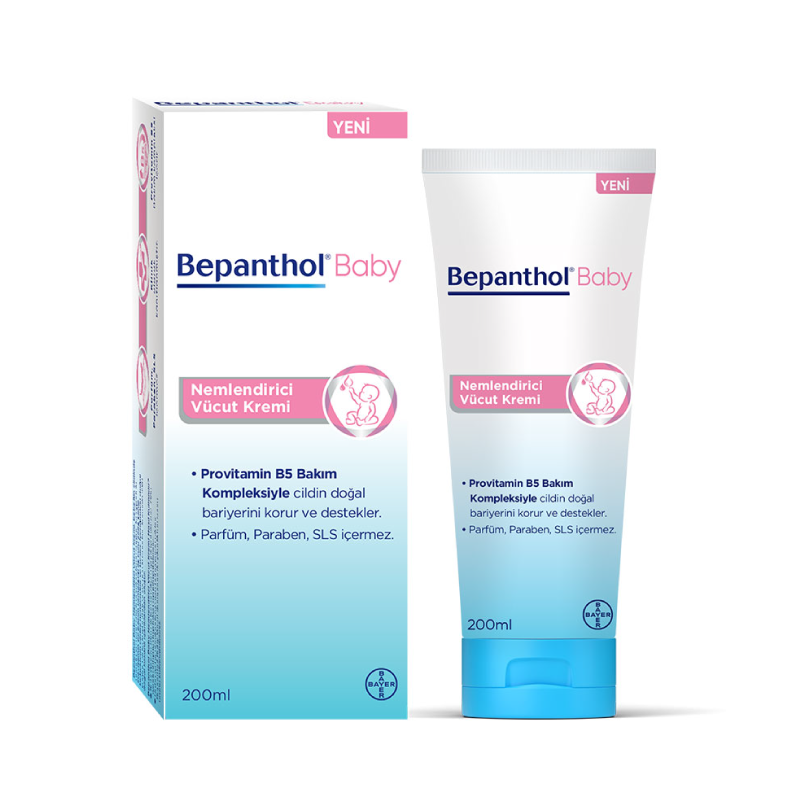 Bepanthol Baby Nemlendirici Vücut Kremi 200 ml - Bebek Krem-Losyon - Bepanthol