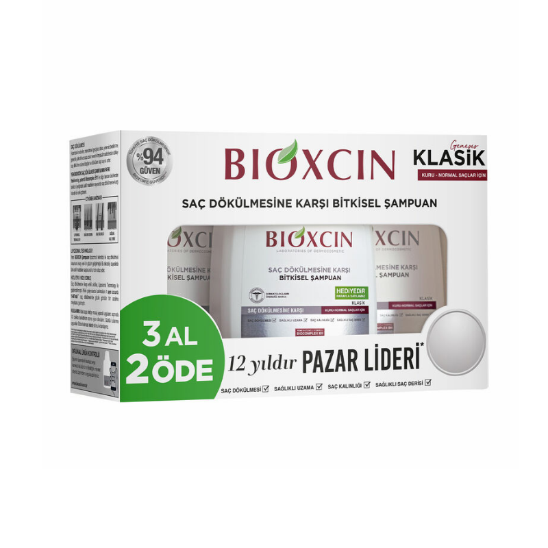 Bioxcin Genesis Kuru/Normal Saçlar Saç Dökülmesine Karşı Şampuan 3 al 2 öde 3 x 300 ml - Yeni ürünler - Diğer