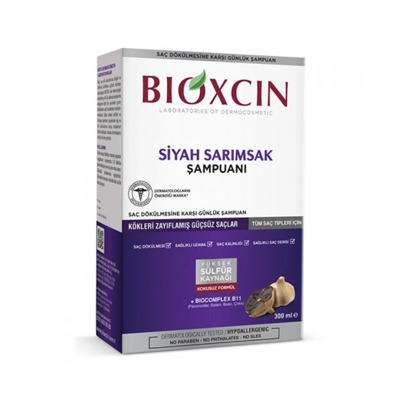 Bioxcin Siyah Sarımsak Şampuanı 300 ml - Şampuan - Bioxcin