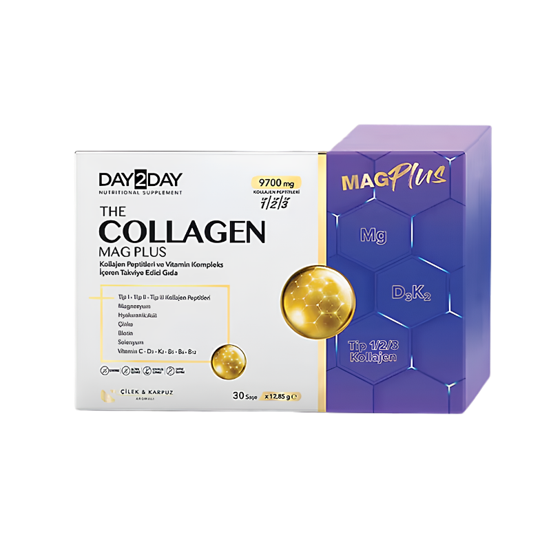 Day2Day Collagen Mag Plus 9700 mg Çilek Karpuz Aromalı 30 Saşe - Yeni ürünler - Diğer