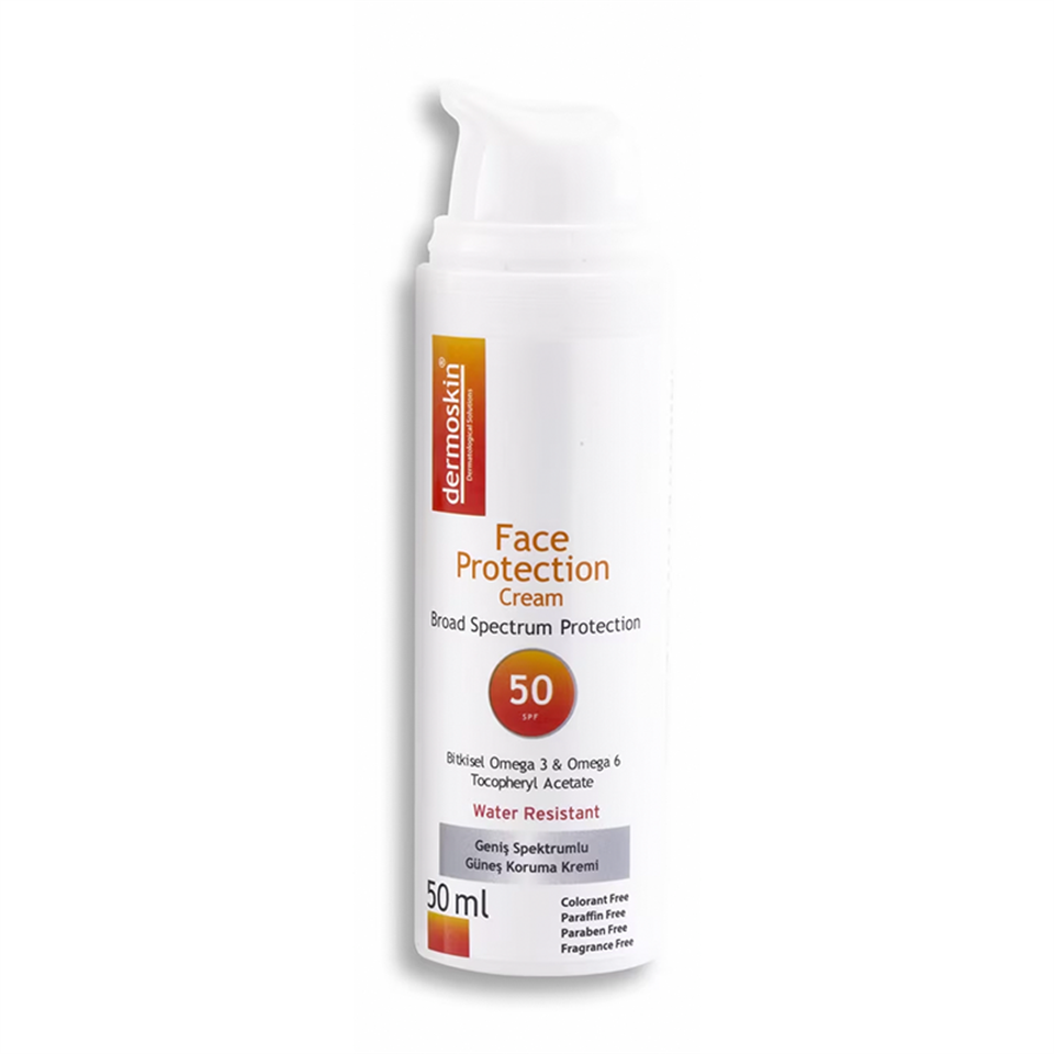 Dermoskin Face Protection Spf 50 Güneş Koruyucu 50 ml - Yetişkin Güneş Koruyucu - Dermoskin