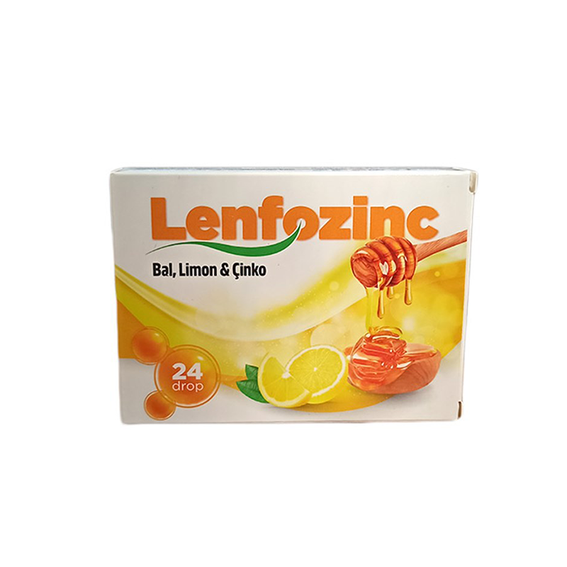 Lenfozinc Bal Limon Çinko İçeren 24 Pastil - Pastil - Lenfozinc