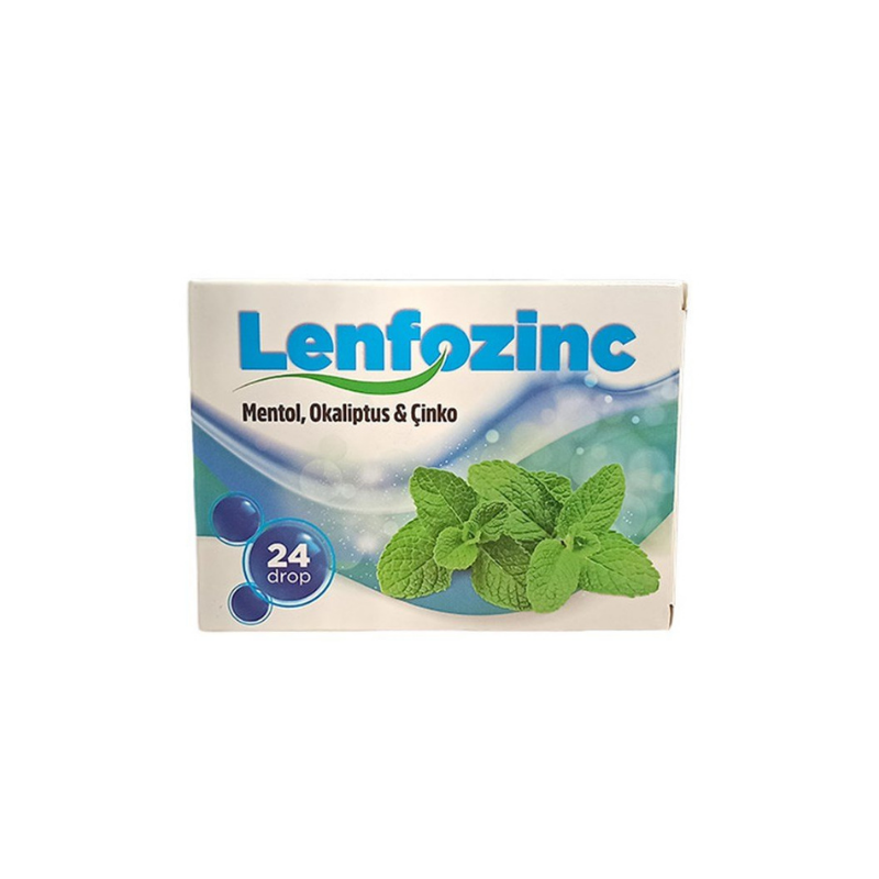 Lenfozinc Mentol Okaliptus Çinko 24 Adet Pastil - Pastil - Lenfozinc