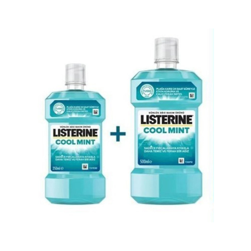 Listerine Cool Mint 500 ml + 250 ml Avantajlı Paket - Yeni ürünler - Diğer