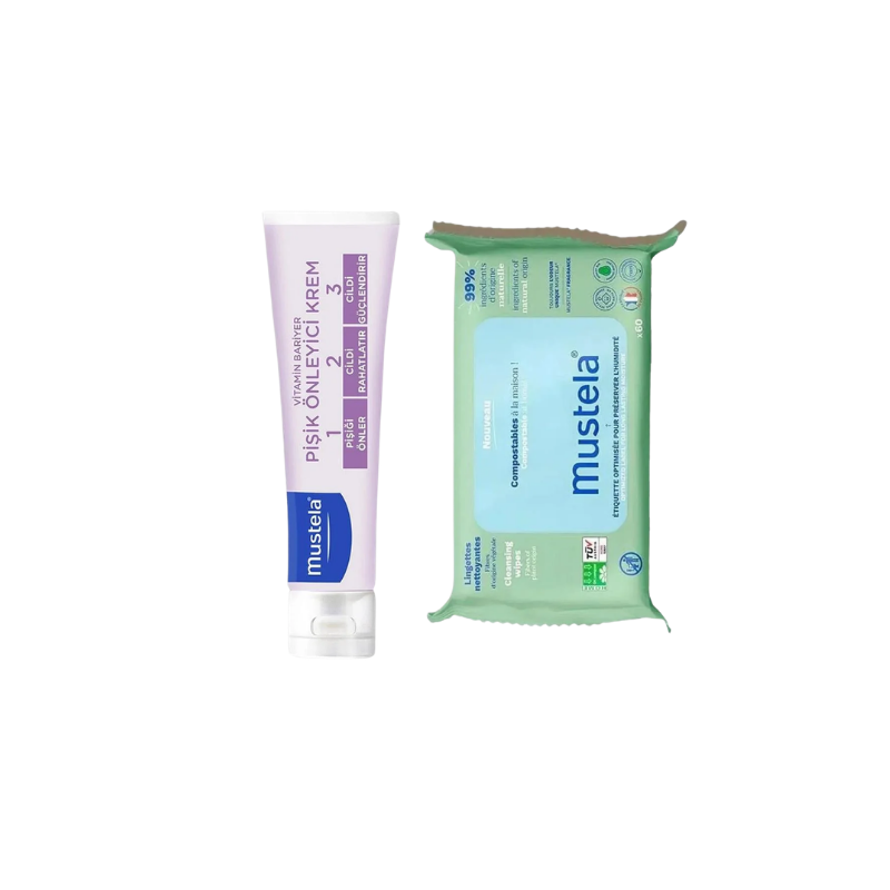 Mustela Bariyer Pişik Önleyici Krem 100 ml + 60'lı Compost Islak Mendil - Yeni ürünler - Diğer
