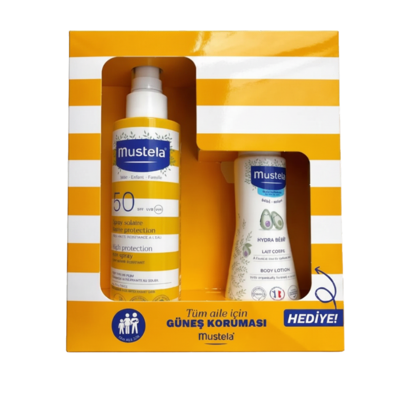 Mustela Güneş Losyonu SPF50+ 200 ml + Vücut Losyonu 100 ml - Yeni ürünler - Diğer