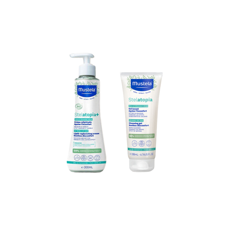 Mustela Stelatopia Yenileyici Krem 300 ml + Şampuan 200 ml - Yeni ürünler - Diğer