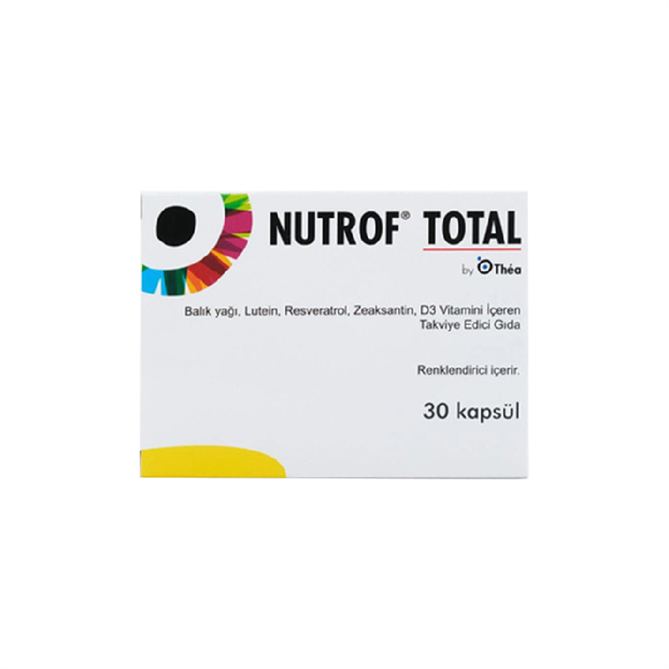 Nutrof Total Takviye Edici Gıda 30 Kapsül - Vitamin-Mineral - Nutrof