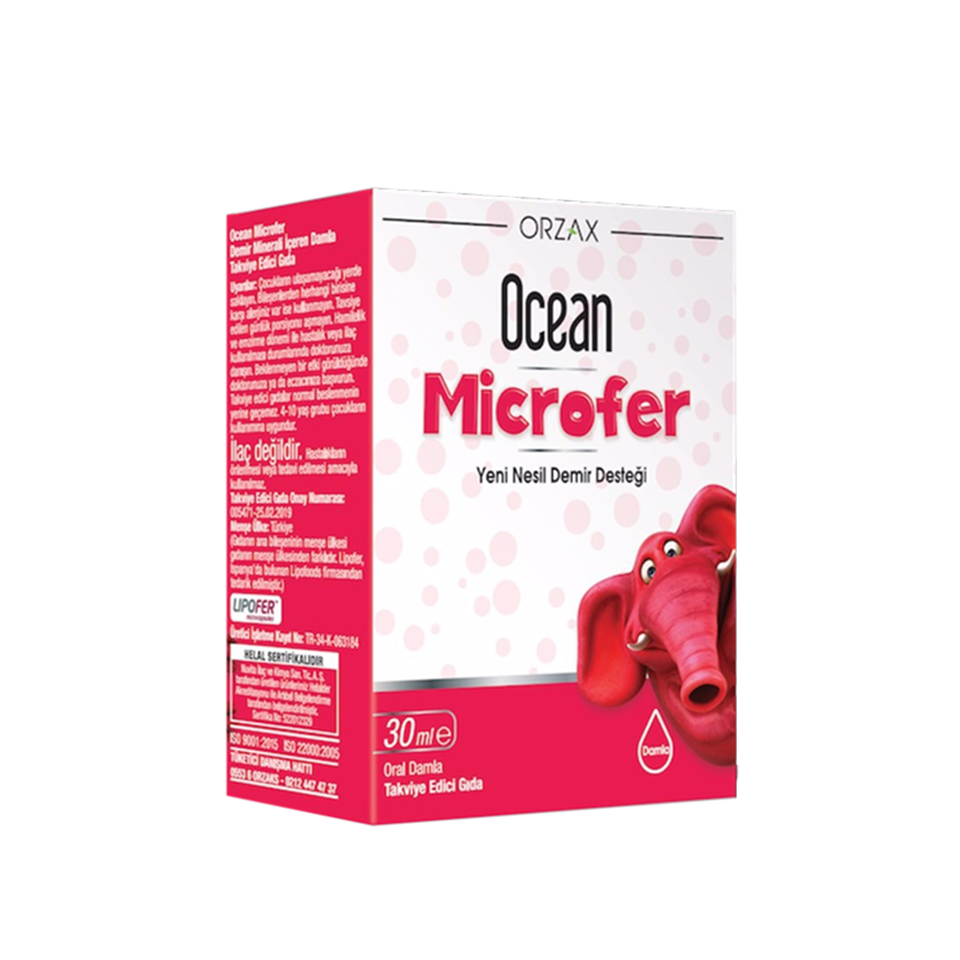 Ocean Microfer Oral Damla 30 ml - Vitamin-Mineral - Orzax