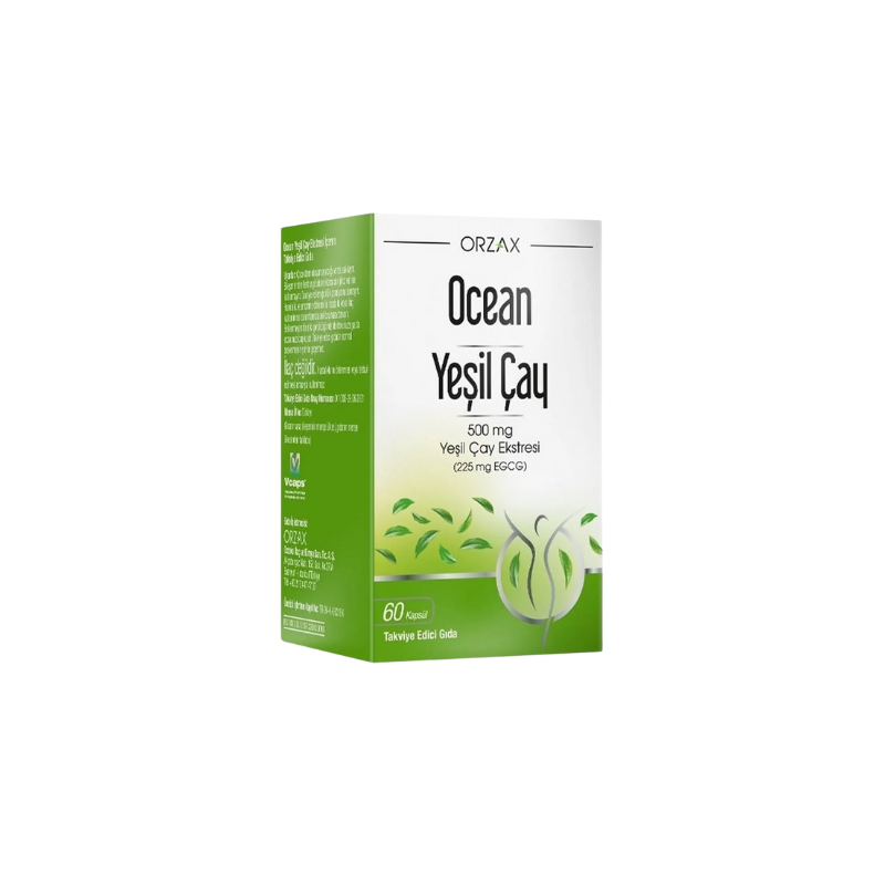 Ocean Yeşil Çay Ekstresi 500 mg İçeren Takviye 60 Kapsül - Yeni ürünler - Diğer