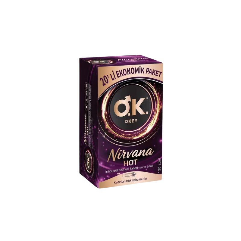 Okey Nirvana Hot Prezervatif 20'li Ekonomik Paket - Yeni ürünler - Diğer