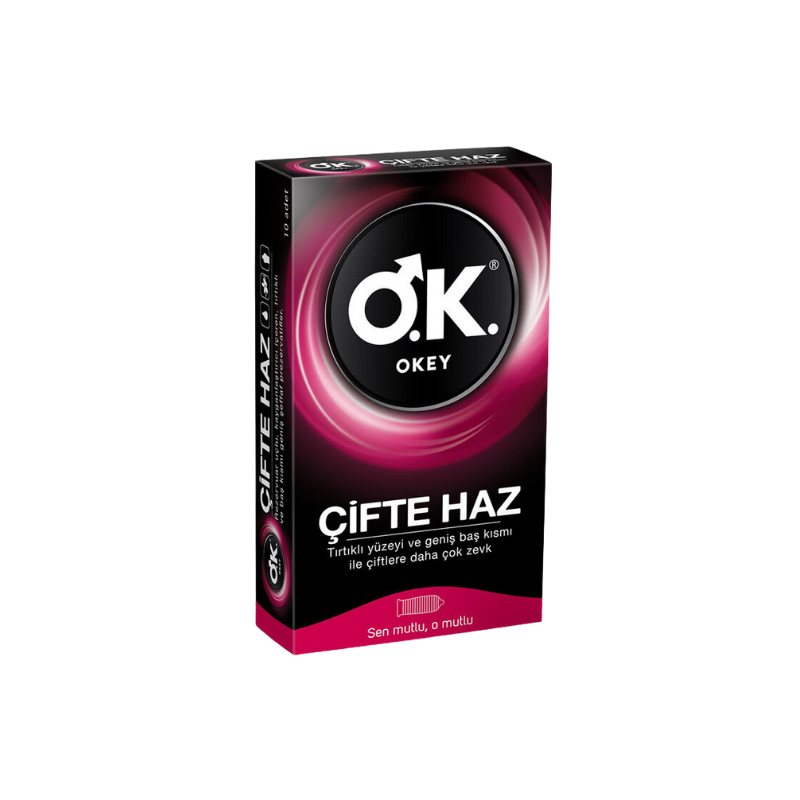 Okey Prezervatif Çifte Haz 10 Adet - Yeni ürünler - Diğer