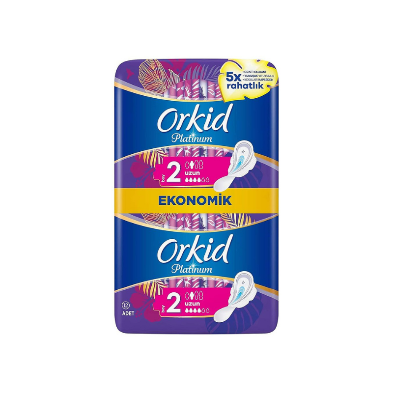 Orkid Platinum Uzun Hijyenik Ped 12'li - Yeni ürünler - Diğer
