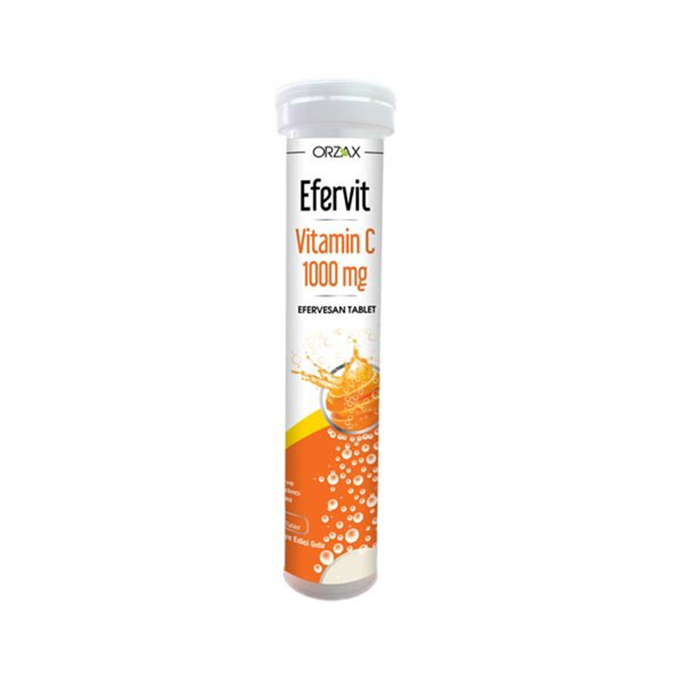 Orzax Efervit Vitamin C 20 Efervesan Tablet - Vitamin-Mineral - Orzax