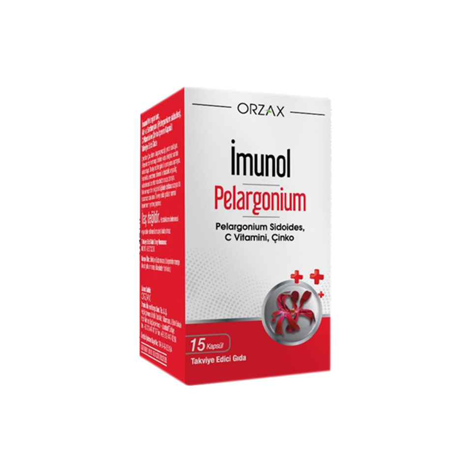 Orzax Imunol Pelargonium 15 Kapsül - Vitamin-Mineral - Orzax