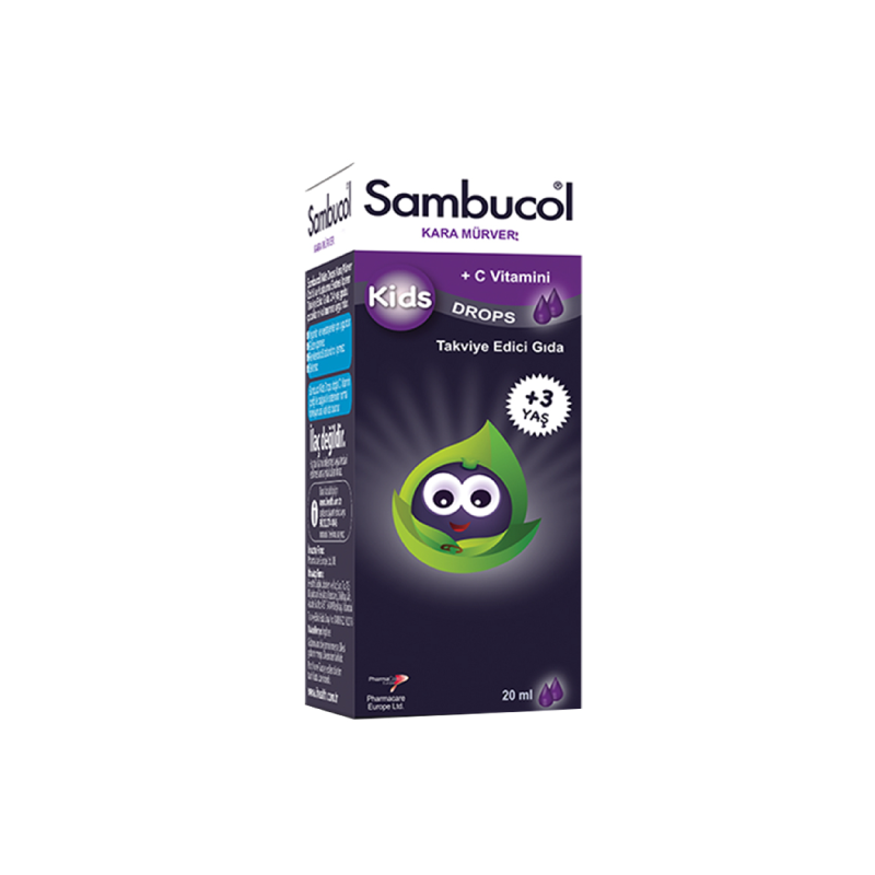 Sambucol Kids Kara Mürver Drops 20 ml - Vitamin-Mineral - Sambucol