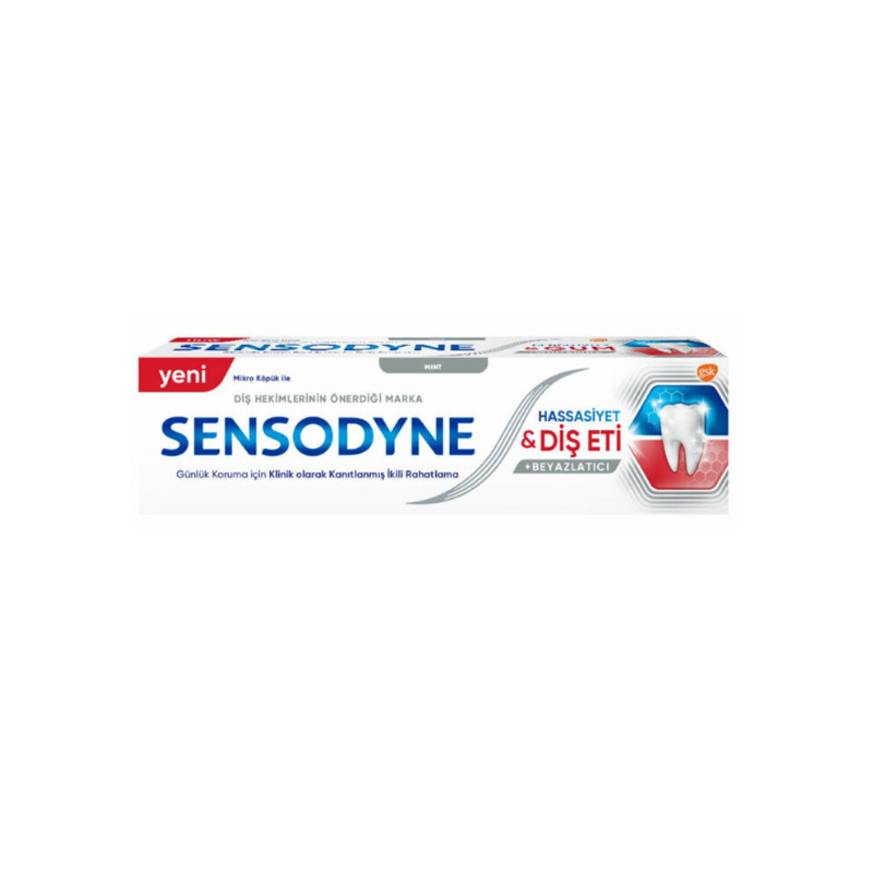 Sensodyne Hassasiyet ve Diş Eti + Beyazlatıcı Diş Macunu 75 ml - Yeni ürünler - Diğer