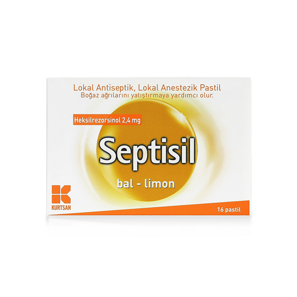 Septisil Bal - Limon 16 Pastil - Pastil - Otacı