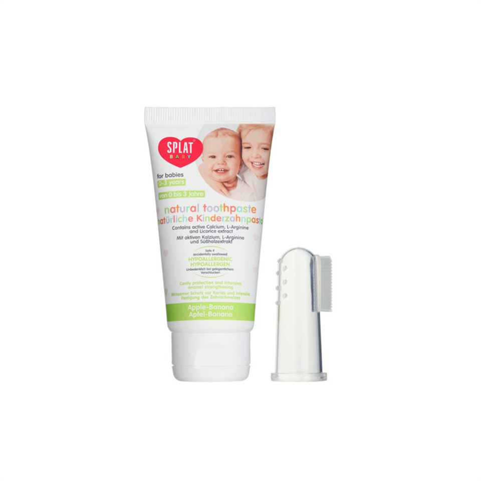 Splat Baby Diş Macunu + Parmak Diş Fırçası 40 ml - Diş Macunu - Splat