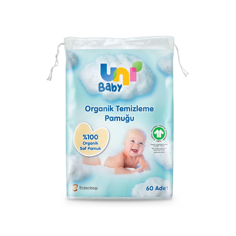 Uni Baby Organik Temizleme Pamuğu 60 Adet - Yeni ürünler - Diğer