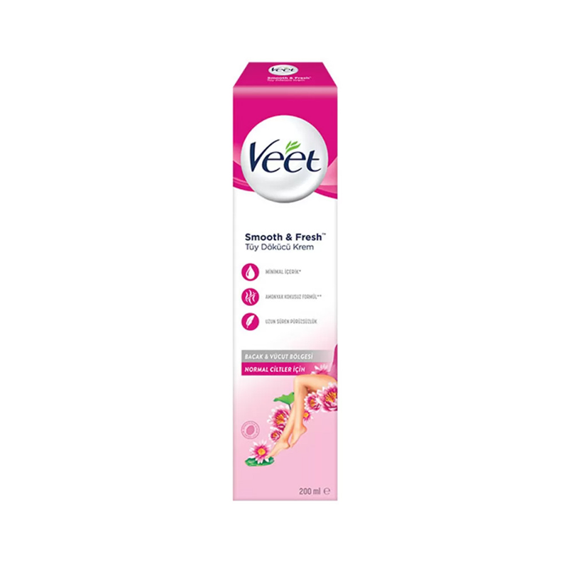 Veet Smooth & Fresh Tüy Dökücü Krem Normal Cilt 200 ml - Yeni ürünler - Diğer