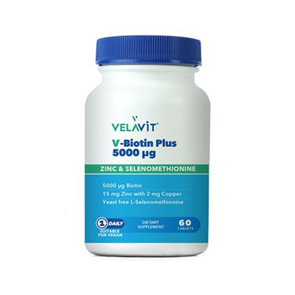 Velavit V-Biotin Plus 5000 mg 60 Tablet - Yeni ürünler - Diğer