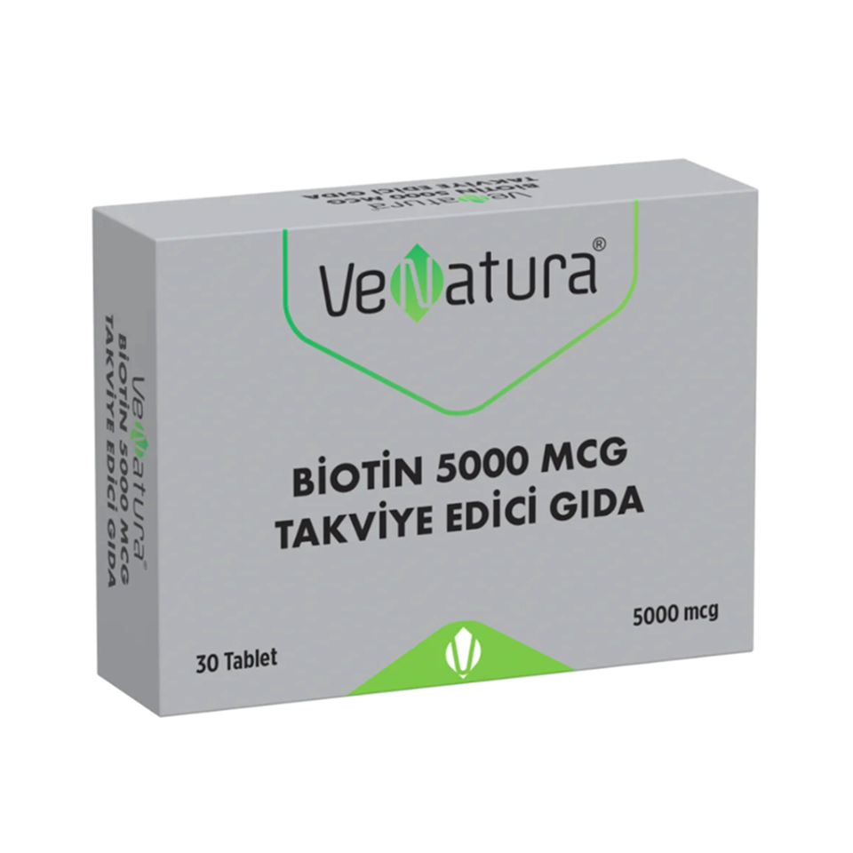 Venatura Biotin 5000 MCG Takviye Edici Gıda 30 Tablet - Yeni ürünler - Diğer