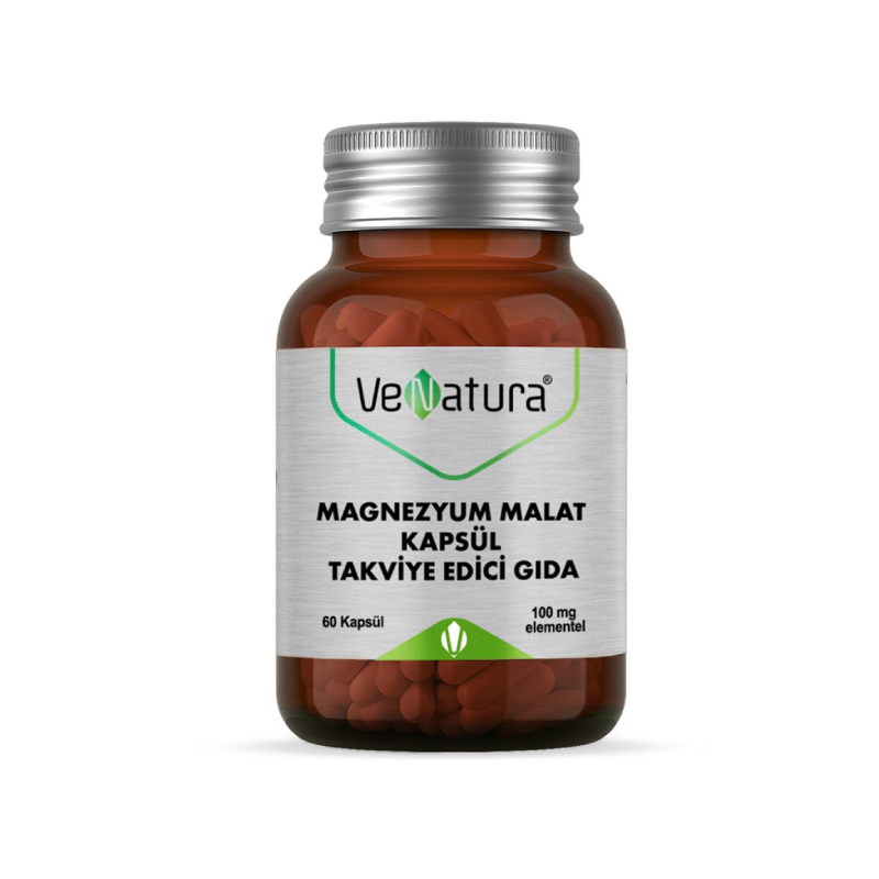Venatura Magnezyum Malat 100 mg 60  Kapsül - Vitamin-Mineral - Venatura