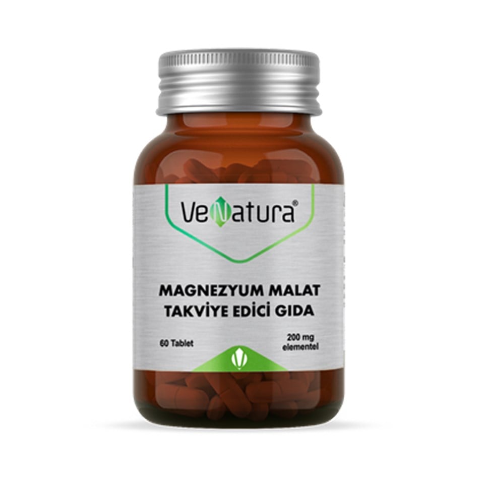 Venatura Magnezyum Malat 60 Tablet 200 Mg - Vitamin-Mineral - Venatura